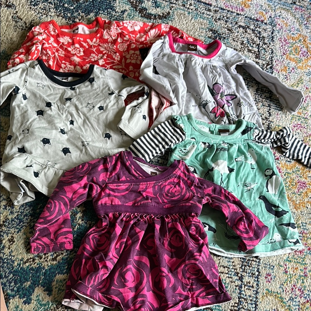 Tea Collection Kids Dresses - Red, Gray, Pink, Green